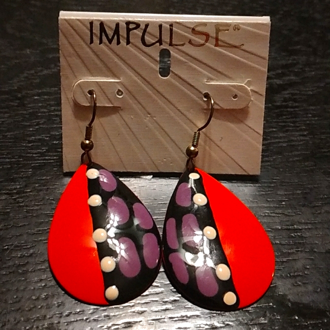 Painted Dangle Earrings